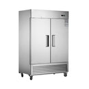 Heavy Duty 54" Stainless Steel 2-Door Reach-In Upright Commercial Freezer (SAK66598)