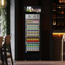 Heavy Duty Commercial Single Glass Door Refrigerator With LED Lights, 23" (SAK43533)