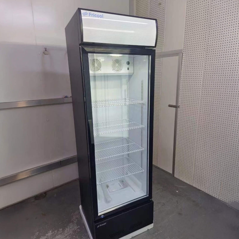 Heavy Duty Commercial Single Glass Door Refrigerator With LED Lights, 23" (SAK43533)