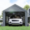 [12x20FT] Heavy Duty Outdoor Premium Garage Tarp Canopy Shelter W/ Removable Sidewalls (SAK94615)