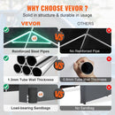 [12x20FT] Heavy Duty Outdoor Premium Garage Tarp Canopy Shelter W/ Removable Sidewalls (SAK94615)