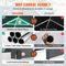 [12x20FT] Heavy Duty Outdoor Premium Garage Tarp Canopy Shelter W/ Removable Sidewalls (SAK94615)