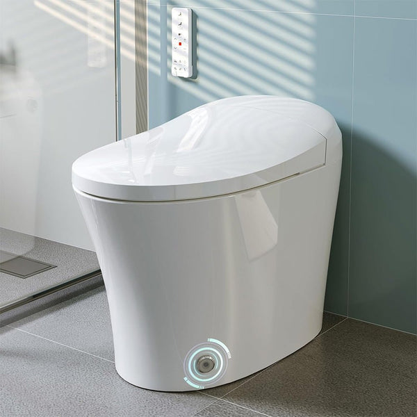 HRW Premium Smart Heated Tankless Bidet Toilet With Dual Flush System (SAK42513)