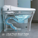 HRW Premium Smart Heated Tankless Bidet Toilet With Dual Flush System (SAK42513)