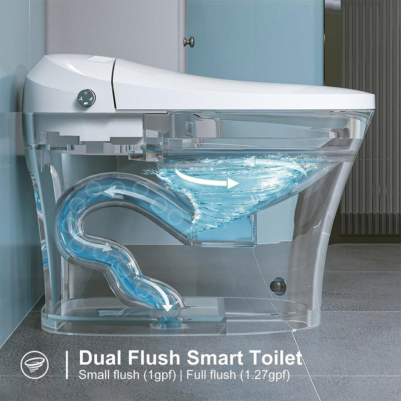 HRW Premium Smart Heated Tankless Bidet Toilet With Dual Flush System (SAK42513)