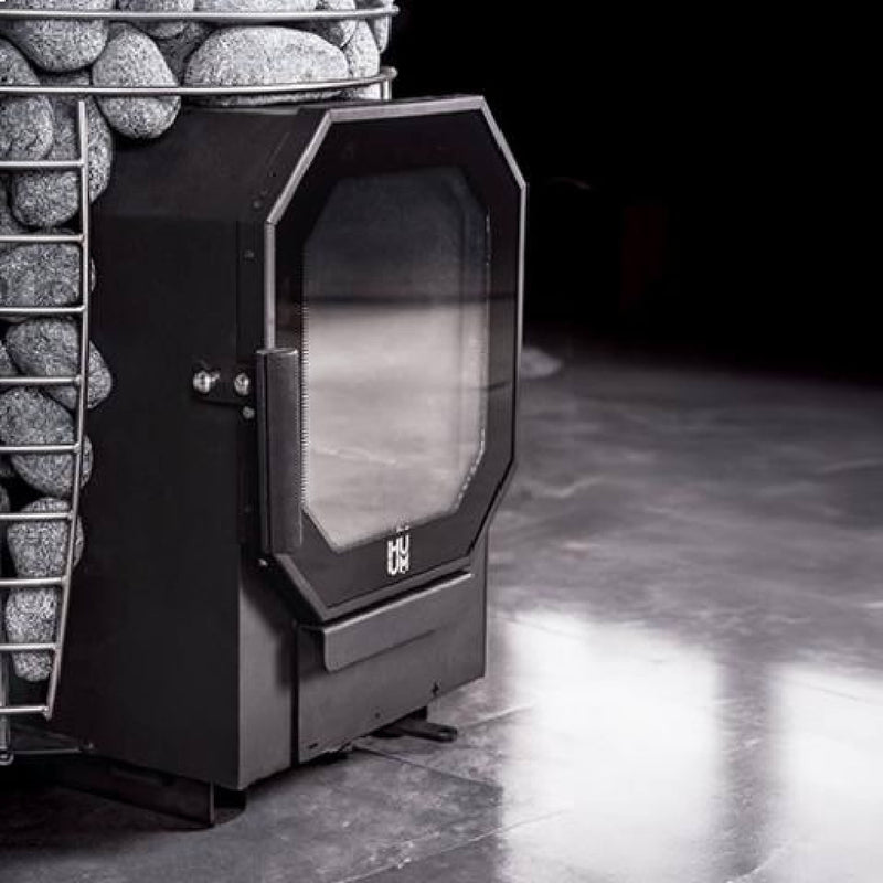 Huum Hive Flow LS 9.8KW Wood-Burning Sauna Stove With Firebox Extension & Sauna Stones [H1016012] (SAK53412)