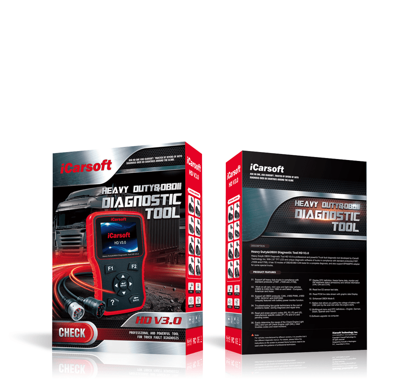 iCarsoft HD V3.0 Heavy Duty Diagnostic Tool