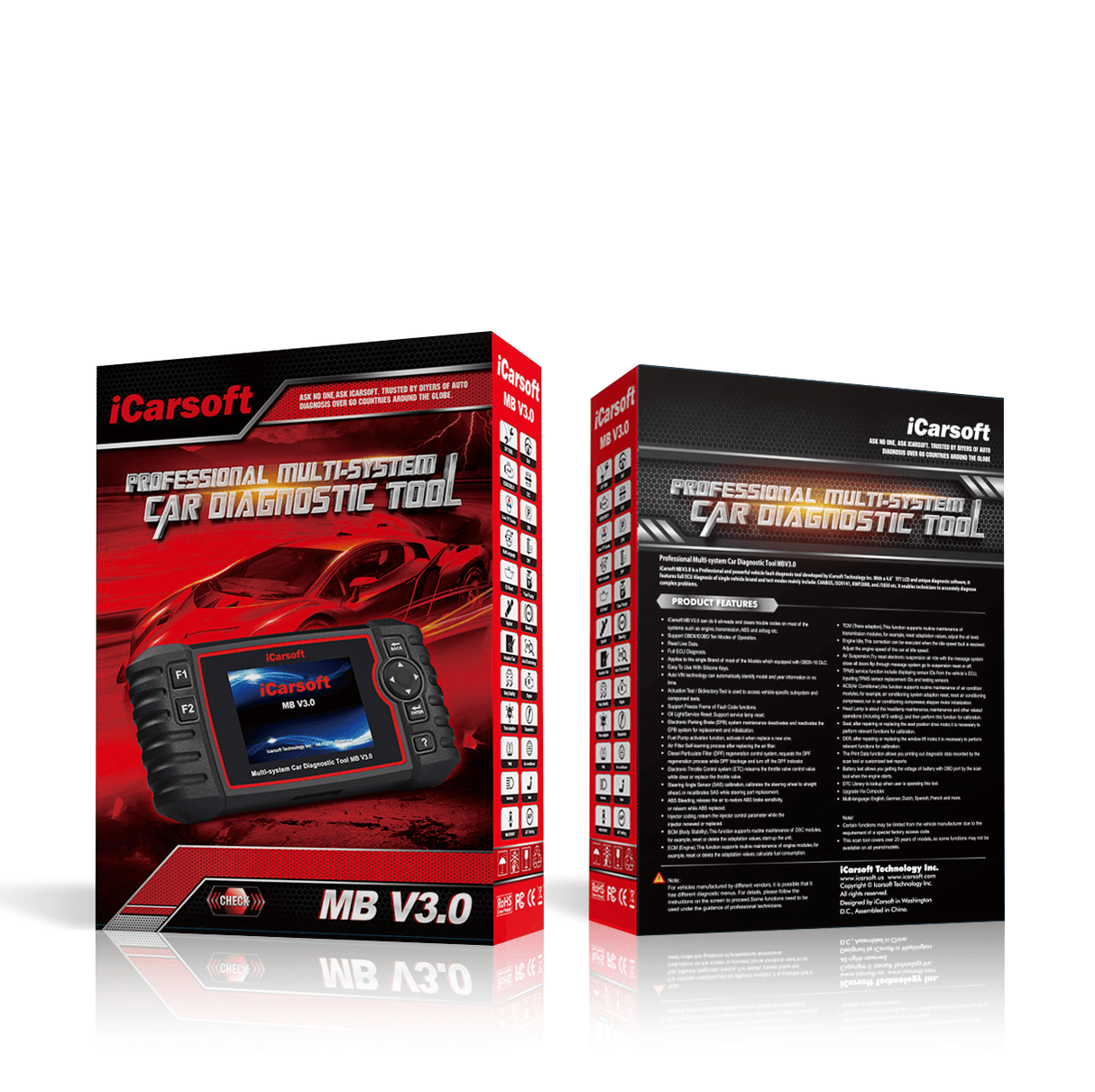 iCarsoft MB V3.0 Car Diagnostic Tool For Mercedes-Benz/Sprinter/Smart