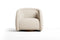 Valencia Violet Fabric Swivel Accent Chair, Beige Color