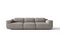 Valencia Valentina Leather Three Seats Recliner Sofa, Light Grey