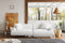 Valencia Kotor Modern Fabric Sofa, White