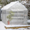 [10x12FT] Large Heavy Duty Outdoor Walk-In Polycarbonate Aluminum Frame Greenhouse With Adjustable Vents & Sliding Doors (SAK93648)