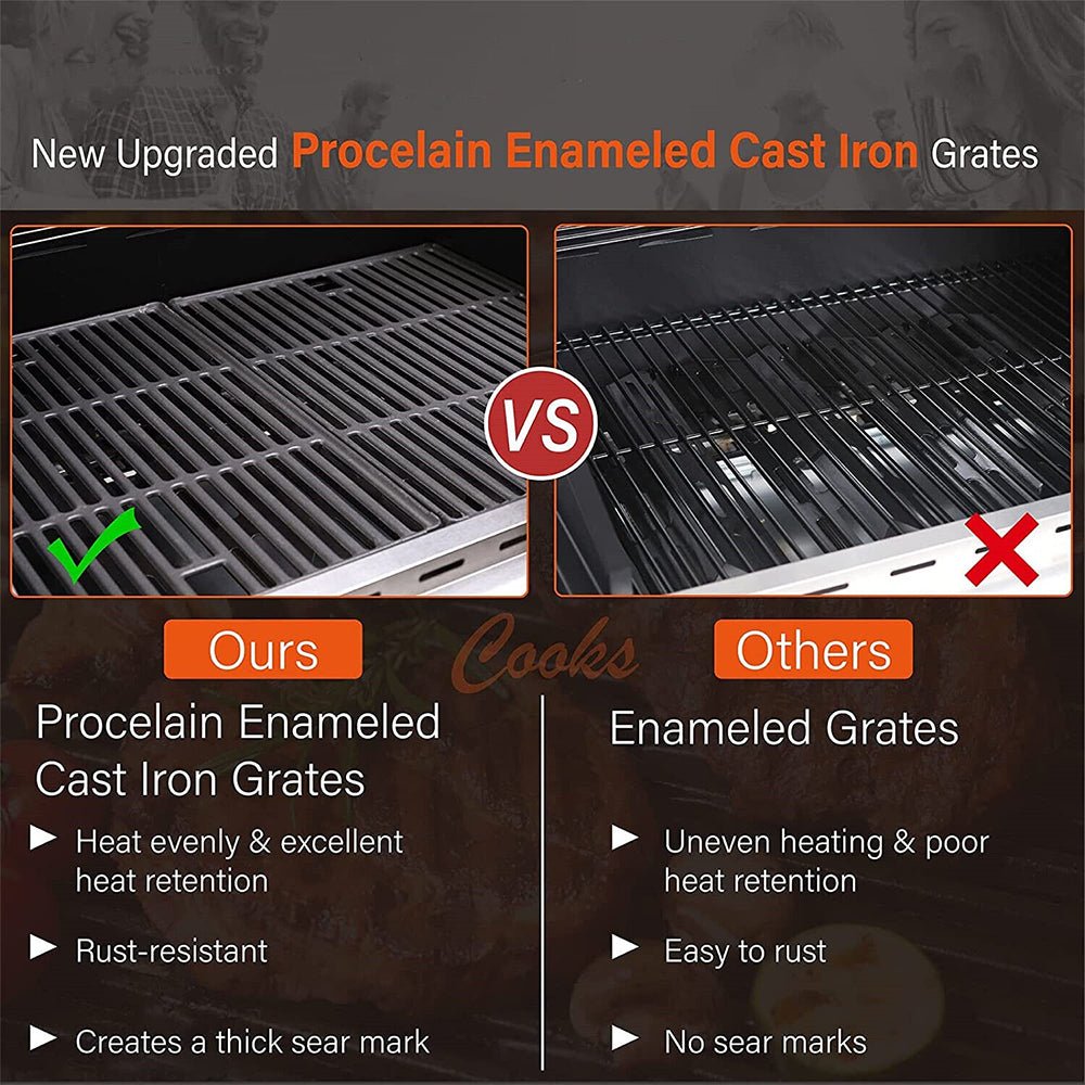 Large Outdoor BBQ Stainless Steel Propane Gas Grill With 4 Burners, 42K BTU (93564712)