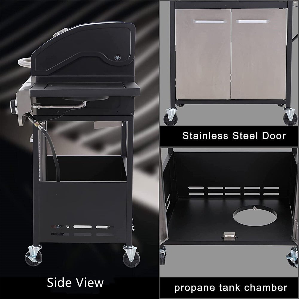 Large Outdoor BBQ Stainless Steel Propane Gas Grill With 4 Burners, 42K BTU (93564712)