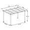 [10x13FT] Large Outdoor Patio Pergola With Canopy & Retractable Sun Shades, Beige (SAK51842)