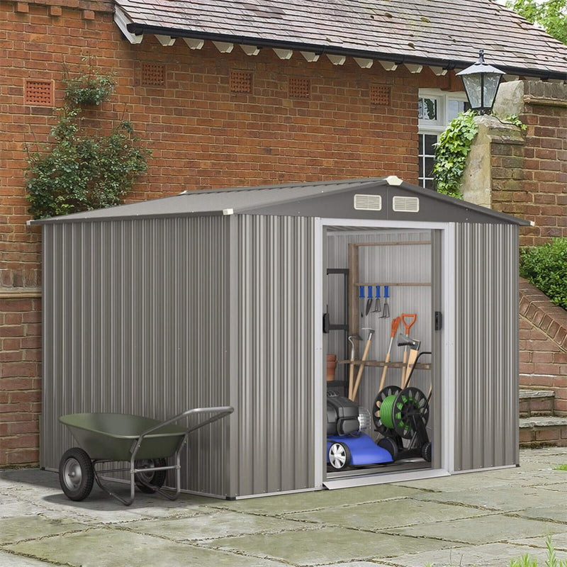 [08X06FT] Premium Outdoor Steel Tool Storage Garden Backyard Shed (SAK74185)
