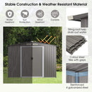 [08X06FT] Premium Outdoor Steel Tool Storage Garden Backyard Shed (SAK74185)