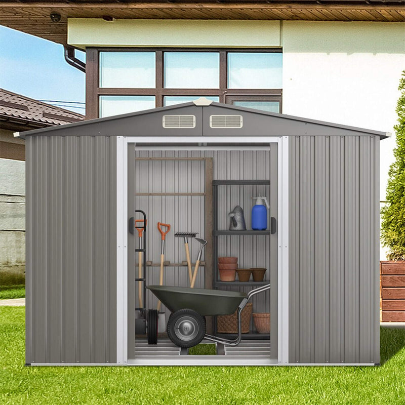 [08X06FT] Premium Outdoor Steel Tool Storage Garden Backyard Shed (SAK74185)