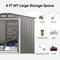 [08X06FT] Premium Outdoor Steel Tool Storage Garden Backyard Shed (SAK74185)