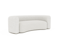 Valencia Letizia Curved Boucle Sofa, Winter White