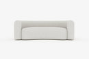 Valencia Letizia Curved Boucle Sofa, Winter White