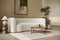 Valencia Letizia Curved Boucle Sofa, Winter White
