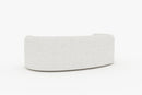 Valencia Letizia Curved Boucle Sofa, Winter White
