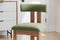Valencia Carlo Natural Oak Wood Green Mohair Dining Chair, Green (Set of 2)