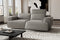 Valencia Valentina Leather Loveseat Recliner Sofa, Light Grey