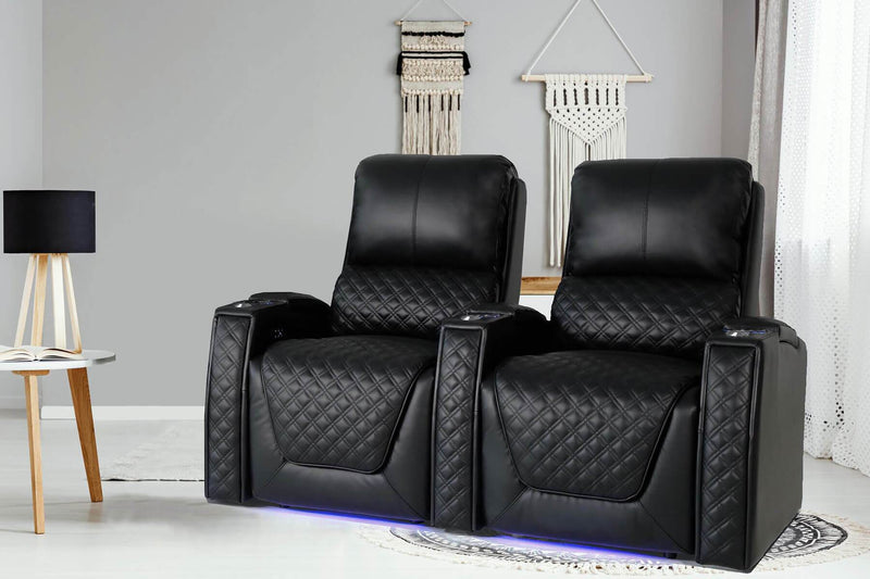 Valencia Bern Row of 2 Loveseat Home Theater Seating