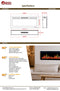 Litedeer Homes Aimée 40-Inch Smart Electric Fireplace with App Crackling Sounds 5 Unique Flame (Model: ZEF40L)