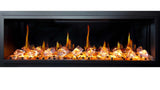 2025 New Litedeer Homes Latitude 45-inch Ultra-Slim Smart Electric Fireplace with 1-inch Trim, Multi-Flame LED, Crushed Ice Rocks, WiFi/App-Control, Flush/Recessed/Wall-Mounted (Model: ZEF45XC)