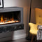 2025 NewLitedeer Homes Latitude 45" Ultra-Slim Smart Electric Fireplace – Multi-Flame LED, Driftwood Logs & River Rocks, WiFi/App-Control, Flush/Recessed/Wall-Mounted (Model: ZEF45X)