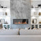 2025 New Litedeer Homes Latitude 55-inch Built-in Smart Electric Fireplace with 1-inch Trim, Multi-Flame LED, Driftwood Logs & River Rocks, WiFi/App-Control, Flush/Recessed/Built-in (Model: ZEF55V)