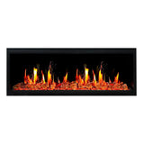 2025 New Litedeer Homes Latitude 55" Smart Electric Fireplace with Reflective Amber Glass - ZEF55VA