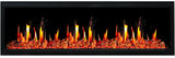 2025 New Litedeer Homes Latitude 65" Smart Built-in Electric Fireplace with Reflective Amber Glass - ZEF65XA