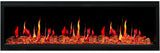 2025 New Litedeer Homes Latitude 65" Smart Built-in Electric Fireplace with Reflective Amber Glass - ZEF65XA