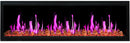 2025 New Litedeer Homes Latitude 65" Smart Built-in Electric Fireplace with Reflective Amber Glass - ZEF65XA
