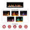2025 NewLited eer Homes Latitude 65-inch Ultra-Slim Smart Electric Fireplace with 1-inch Trim – Multi-Flame LED, Driftwood Logs & River Rocks, WiFi/App-Control, Flush/Recessed/Wall-Mounted (Model: ZEF65X)