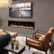 2025 New Litedeer Homes Latitude 65 inch Ultra-Slim Smart Electric Fireplace with Crackling Sounds, Diamond-like Crystal - ZEF65XC