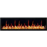 2025 New Litedeer Homes Latitude 75 inch Smart Control HD LED Electric Fireplace Wifi Enabled (Model: ZEF75VC),Black