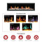 2025 New Lited eer Homes Latitude 75-inch Ultra-Sleek Smart Electric Fireplace with 1-inch Trim – Multi-Flame LED, Driftwood Logs & River Rocks, WiFi/App-Control, Flush/Recessed/Built-in Wall (Model: ZEF75V)