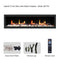 2025 New Lited eer Homes Latitude 75-inch Ultra-Sleek Smart Electric Fireplace with 1-inch Trim – Multi-Flame LED, Driftwood Logs & River Rocks, WiFi/App-Control, Flush/Recessed/Built-in Wall (Model: ZEF75V)