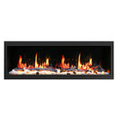 2025 New Lited eer Homes Latitude 75-inch Ultra-Sleek Smart Electric Fireplace with 1-inch Trim – Multi-Flame LED, Driftwood Logs & River Rocks, WiFi/App-Control, Flush/Recessed/Built-in Wall (Model: ZEF75V)