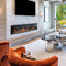 2025 New Lited eer Homes Latitude 75-inch Ultra-Sleek Smart Electric Fireplace with 1-inch Trim – Multi-Flame LED, Driftwood Logs & River Rocks, WiFi/App-Control, Flush/Recessed/Built-in Wall (Model: ZEF75V)