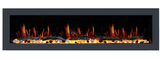 2025 New Litedeer Homes Latitude II 48-in Wall Mounted Smart Electric Fireplace with App, Crackling Sounds, Driftwood Log & River Rock - ZEF48X