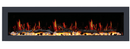 2025 New Litedeer Homes Latitude II 48-in Wall Mounted Smart Electric Fireplace with App, Crackling Sounds, Driftwood Log & River Rock - ZEF48X