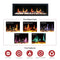 2025 New Litedeer Homes Latitude II 48-in Wall Mounted Smart Electric Fireplace with App, Crackling Sounds, Driftwood Log & River Rock - ZEF48X