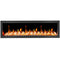 2025 New Litedeer Homes Latitude II 58-inch Wall Mount Smart Electric Fireplace with app Diamond-like Crystal - ZEF58VC, Black