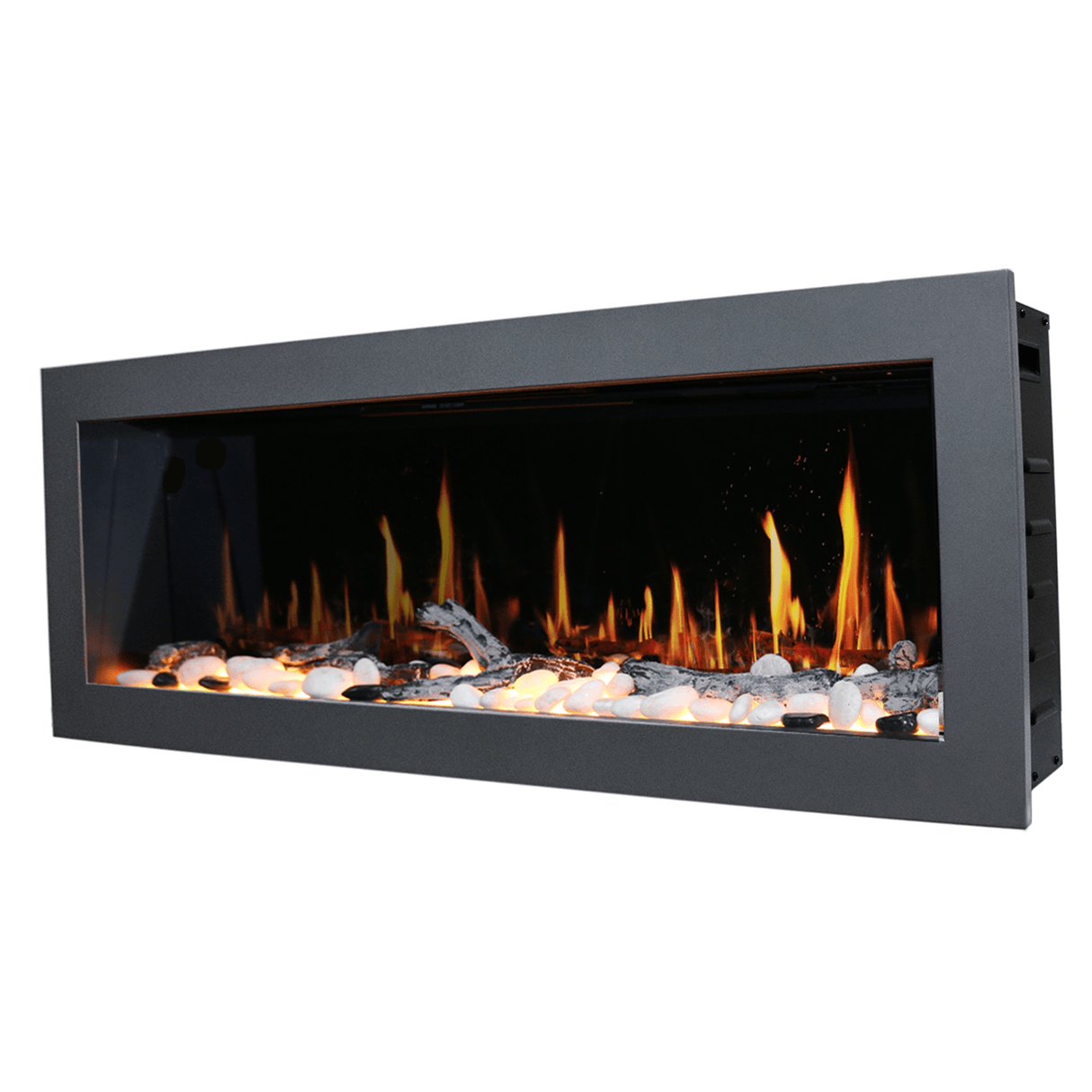 2025 New Litedeer Homes Latitude II 58-inch Wall Mount Smart Electric Fireplace with Multi-flame, Crackling Sounds - ZEF58V